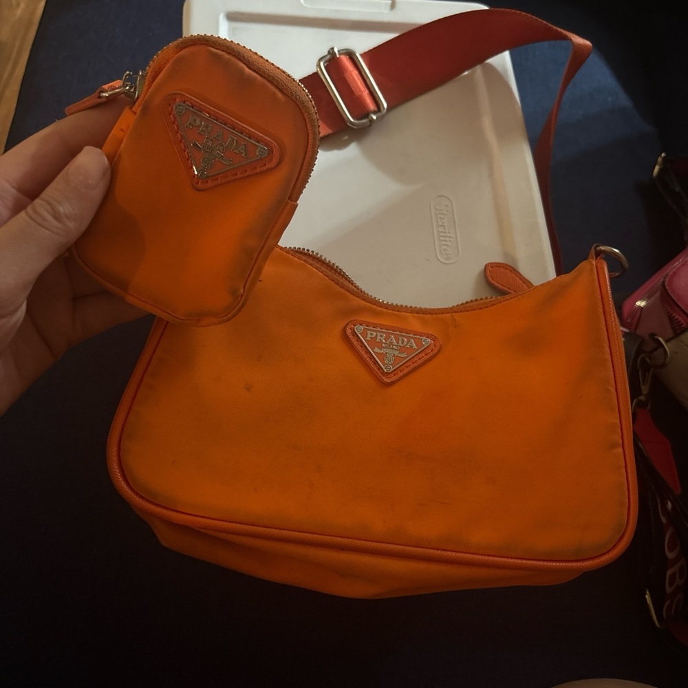 Prada Orange Women's Bag Set